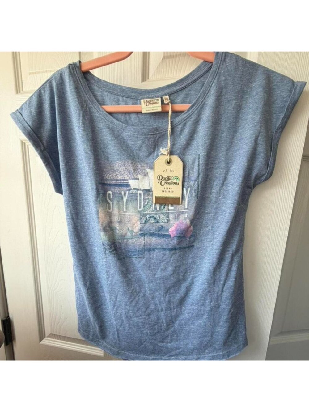 Pacific Creations Blue Graphic Tee - Picture 7 of 7